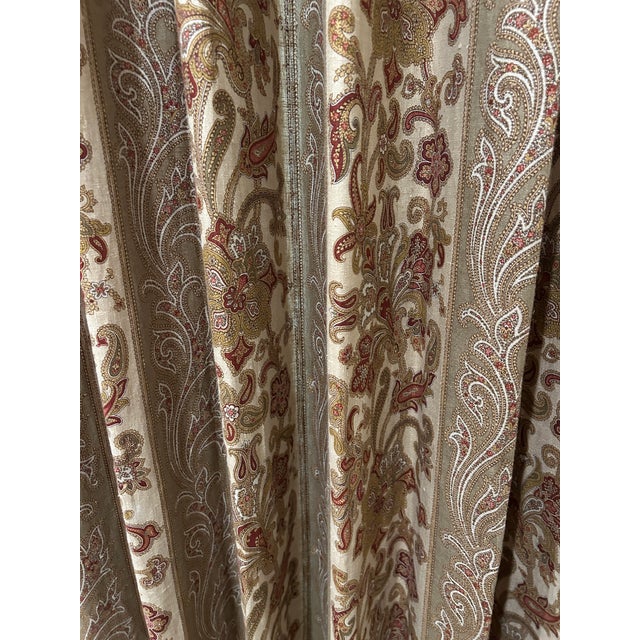 Carleton v Octavian Linen Drapery Panels, a Pair For Sale In West Palm - Image 6 of 9
