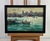 Oil painting Evening over the Pier with boats Yuriy Suprunchuk reveals a poetic harbor scene bathed in soft evening light....