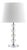 Contemporary Stacked Table Lamp - Clear & Chrome For Sale