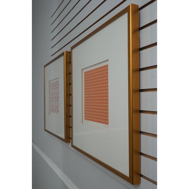Age: Approx: 40 Years Old Details: Stunning Modern Art Piece Artist Signed Colored On Parchment Paper Professionally...
