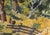 Paint Mid Century Modern Vertical Landscape With Fence in Acrylic on Paper by Bertram Spencer For Sale - Image 7 of 9
