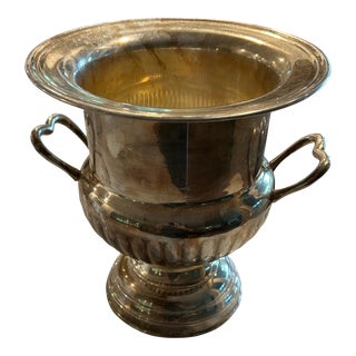 Vintage Silver Plate Champagne Bucket For Sale