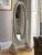 Wood Mid-20th Century Wicker Full-Length Cheval Floor Mirror For Sale - Image 7 of 11