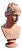Neoclassical Style Head of a Woman, 20th Century, Terracotta For Sale