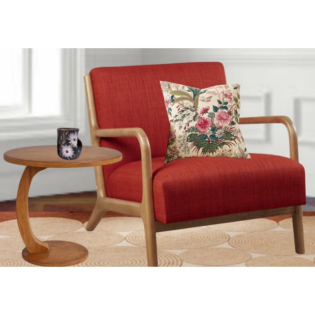 Mid-Century Vallauris Black White Floral Blossoms Terracotta Mugs- A Pair For Sale - Image 10 of 18