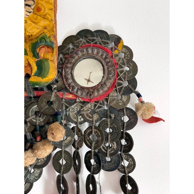 Rare Large Antique Balinese Temple Hanging Lamak, Indonesia For Sale - Image 10 of 12