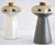 Bennington Potters 1980s David Gil for Bennington Potters Mr. Salt and Mrs. Pepper Ceramic Shakers Cork Stoppers For Sale - Image 4 of 12
