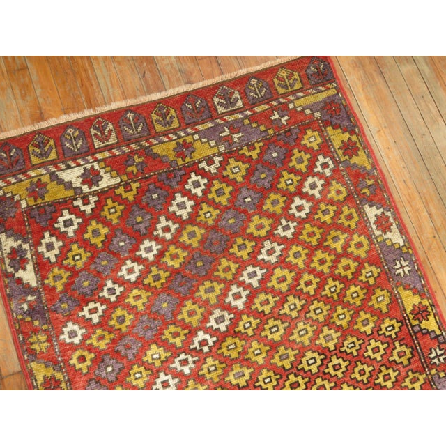 One of a kind decorative Vintage Turkish Anatolian rug.