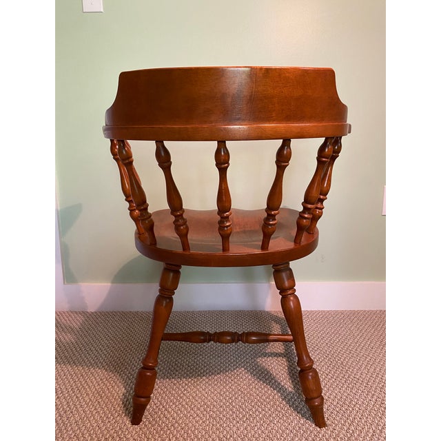 1960s Vintage Solid Maple CaptainRusticPub Chairs by Hale Company Inc