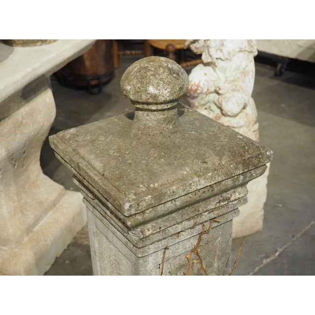 Vintage French Cement Fountain Pillar From Provence For Sale In Dallas - Image 6 of 18