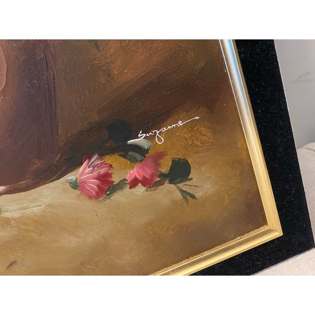 Beautiful Vintage Floral Painting Framed Reproduction.......perfect, classic addition. Sets a tone......for the room!...