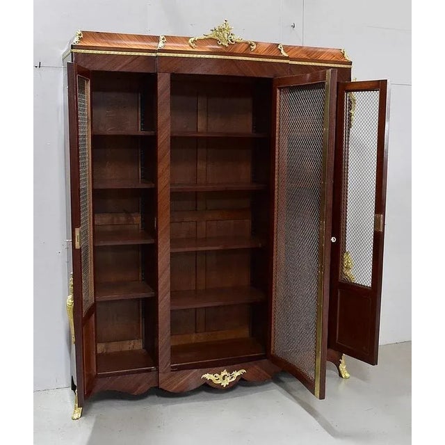 Louis XV Mahogany Wall Unit For Sale - Image 4 of 18