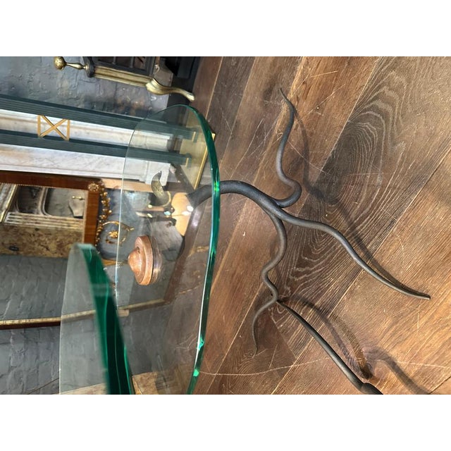 Metal Dutch Organic Studio Design Wrought Iron Side Tables, 1990, Set of 2 For Sale - Image 7 of 10