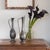 Lovely decorative pewter vase from France, 1930s. Sculptural shape with fluted rim and handle detail. Original finish...