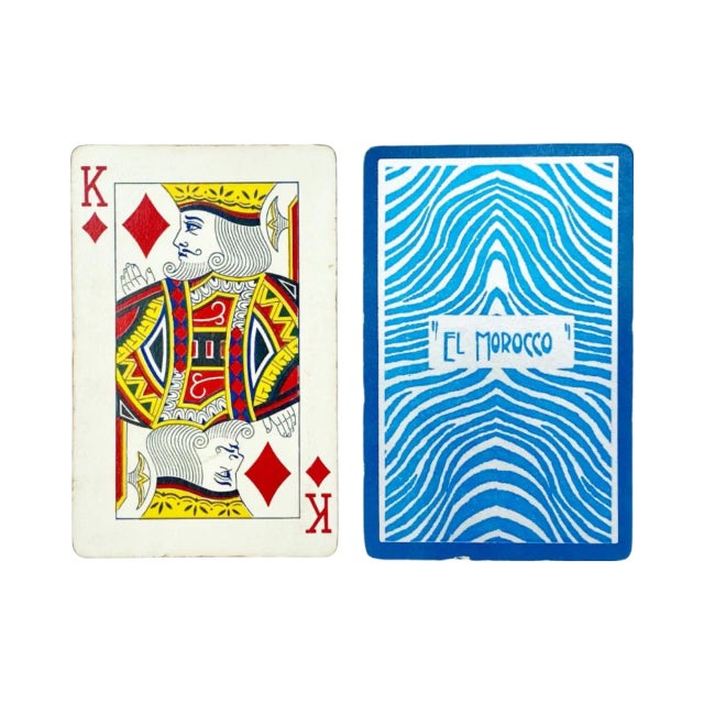 Paper Vintage El Morocco Nightclub New York Nyc Double Deck Playing Cards For Sale - Image 7 of 13
