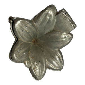 Vintage Metal Lily-Shaped Mold