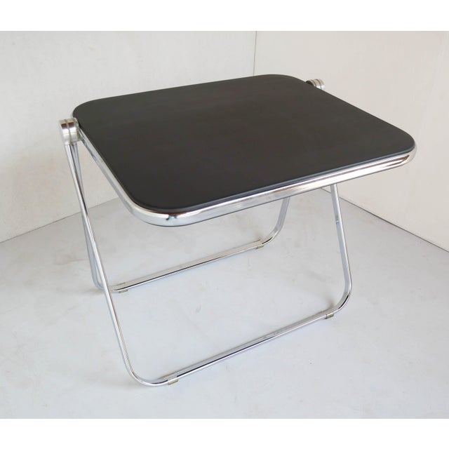 Brown Platone Folding Table by Giancarlo Piretti for Anonima Castelli, Italy, 1970s For Sale - Image 8 of 8