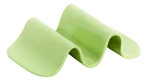 Small Green Wavy Plate by Laura Rubio Bañón
