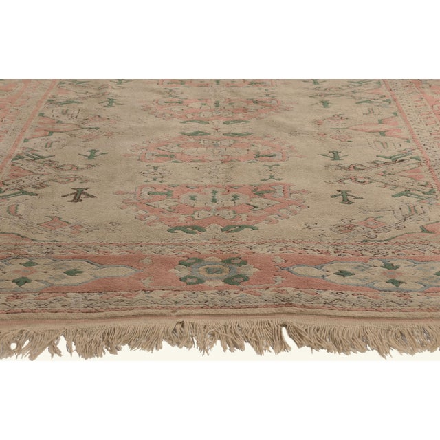 Vintage Turkish Oushak Rug, 06'02 X 08'05 For Sale - Image 4 of 10