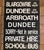 Black and White Monumental Vintage 1990’s Scottish Transportation Bus Destination Roll Sign For Sale - Image 4 of 12