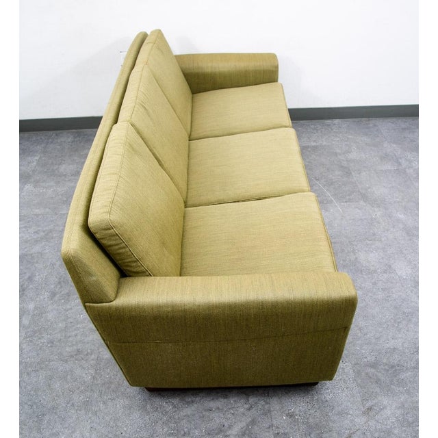 Mid-Century Modern Mid Century Danish Modern Sofa Couch Rosewood Green Wood Vintage Denmark 3 Seat For Sale - Image 3 of 12