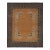 Rug & Kilim’s Chinese Art Deco Inspired Rug, Brown With Greek Key Border For Sale
