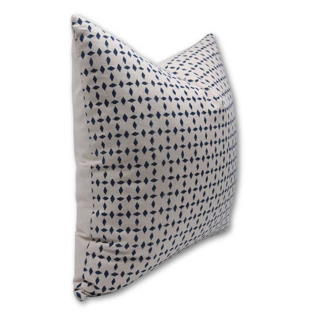 Art Deco Fabdivine Block Print Cushion Cover 14x14 Inch - Diamond For Sale - Image 3 of 9