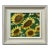 Angela Wakefield Golden Yellow Sunflowers Study on Green Background by Contemporary Artist, 2023 For Sale