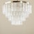 This vintage large chandelier, based on the glasswork, was designed by toni zucceri and made in the 1960s by venini. The...
