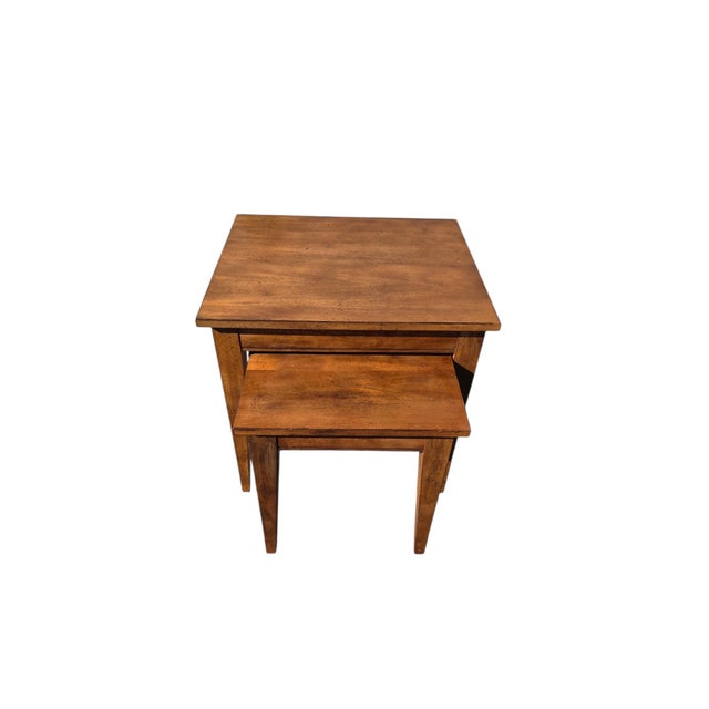 1990s Ethan Allen Tango Hawke Collection Nesting Stack End Tables Nightstand Pedestal For Sale - Image 17 of 17