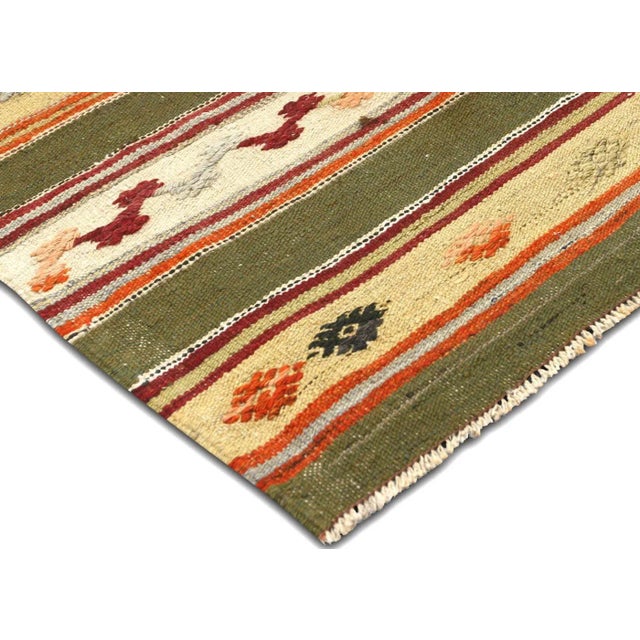 Traditional 1950s Turkish Kilim Rug For Sale - Image 3 of 6