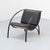 Postmodern lounge chair designed by Karl-Friedrich Förster for KFF Design, Germany, 1980s. The chair features a black...