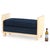 Contemporary Modernist Style Parchment-Upholstered Bench, in the Manner of Jean-Michel Frank For Sale - Image 3 of 6