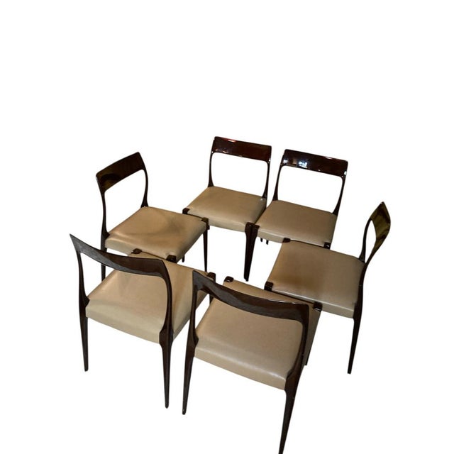 Mid-Century Modern Laskasa Karen Laquered Dining Chairs, 2000, Set of 6 For Sale - Image 12 of 13