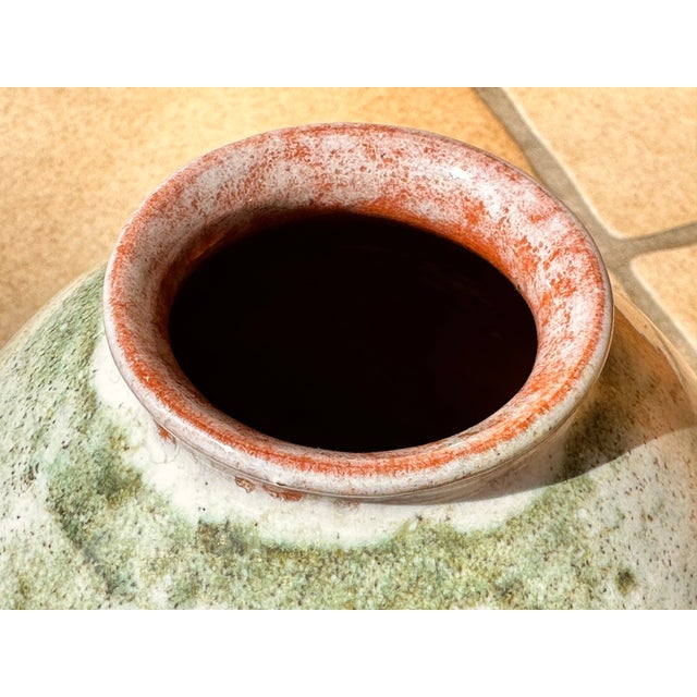 Green Green Gradient Studio Ceramic Vase, Germany, 1976 For Sale - Image 8 of 15