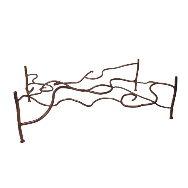 Vintage Eric Powell Bronze and Glass Coffee Table For Sale - Image 10 of 17