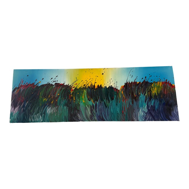 Large Vincent Golshani Contemporary Coastal Abstract Painting For Sale