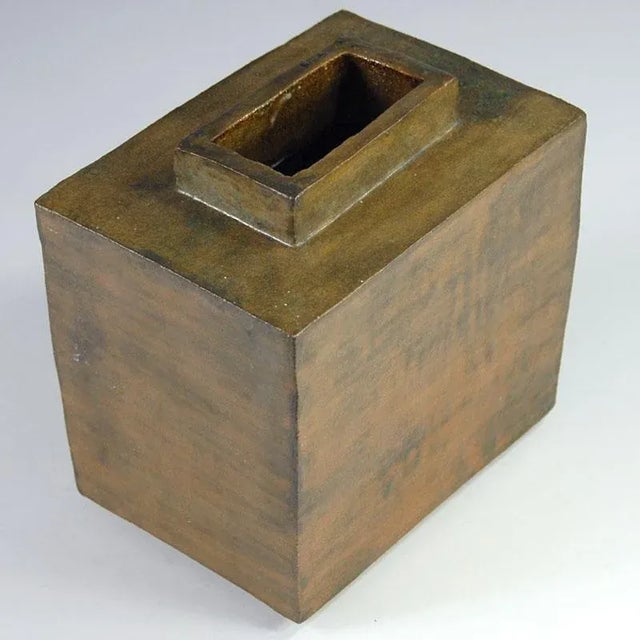 1970s Large Brutalist Pottery Vase, 1960s For Sale - Image 5 of 10