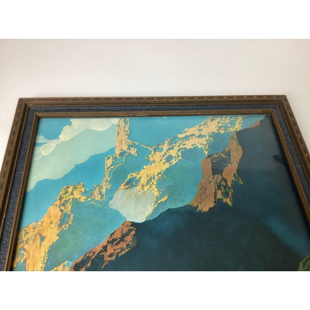 Art Deco Maxfield Parrish Print Wild Geese 1924 Framed For Sale - Image 3 of 6