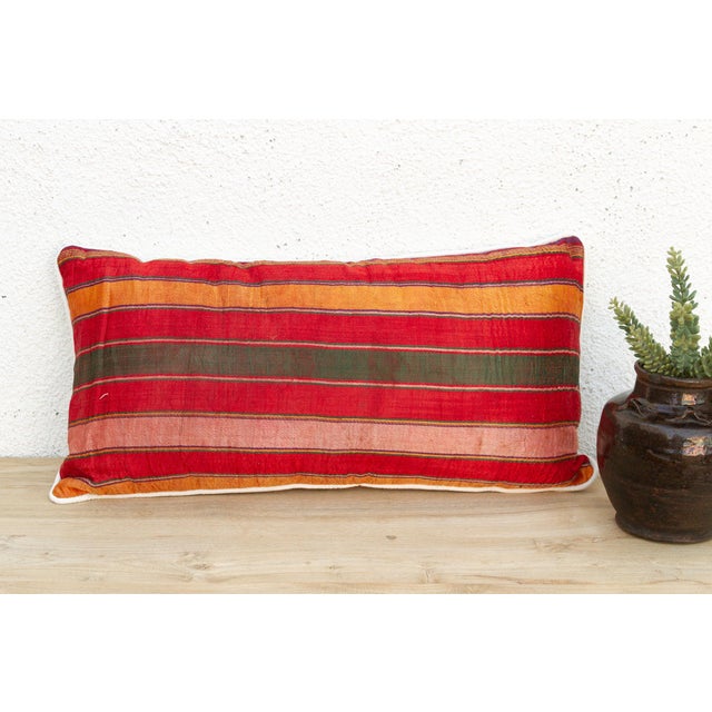 Woven in Gujarat, western India, from antique Mashru, the traditional silk-warp, cotton-weft cloth prized for its lustrous...