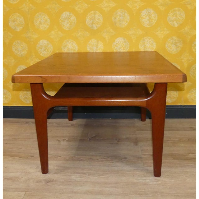 1960s Vintage Small Coffee Table in Teak by Niels Bach, 1960s For Sale - Image 5 of 12