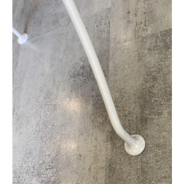 Metal Square White Garden Table in Metal, 1950s For Sale - Image 7 of 18