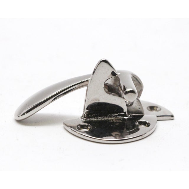 Ice Box Chrome Plated Left Hand Cabinet Latch For Sale - Image 4 of 5