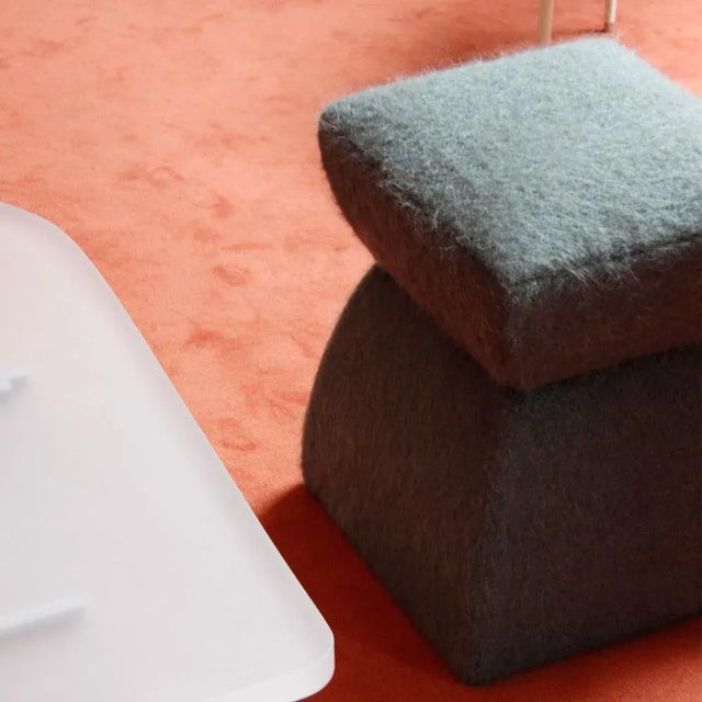 Cusi Pouf in Quinoa Mohair by KABINET For Sale - Image 12 of 15