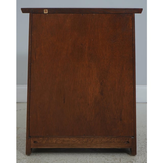Pair Stickley Mission Oak Highlands Nightstands For Sale - Image 15 of 18