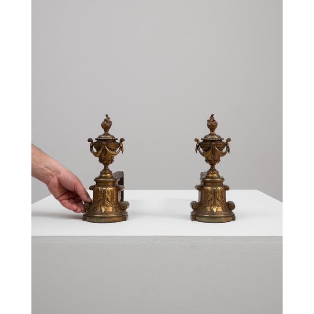 19th Century French Cast Iron Fire Dogs - A Pair For Sale - Image 17 of 18