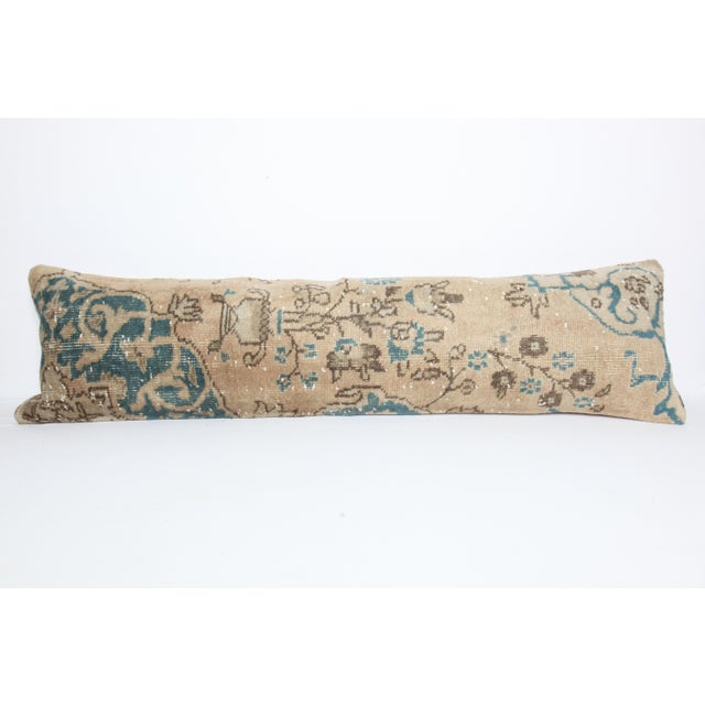 Shabby Chic Handmade Muted Tones Long Rug Pillow Cover -13'' X 47'' For Sale - Image 3 of 8