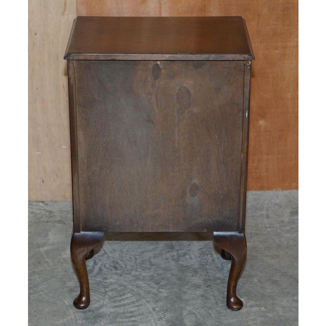 Burr Walnut Bedside or Side End Wine Table from Maple & Co For Sale - Image 14 of 16