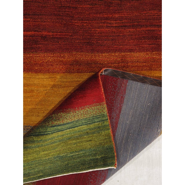 Vintage Hand-Knotted Persian Gabbeh Rug 4'5" X 7'9" For Sale In Washington DC - Image 6 of 6