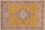 Shabby Chic 1990's Vintage Yellow/Grey Wool Rug - 9'10'' X 12'7'' For Sale - Image 9 of 10